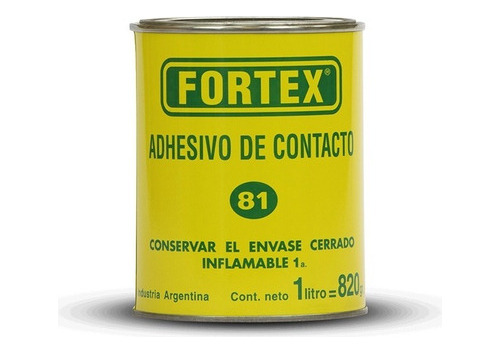 Adhesivo Cemento De Contacto Fortex C81 1 Litro 10002 - Mm