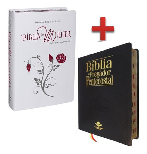 Bíblia De Estudo Da Mulher + Bíblia Do Pregador Pentecostal