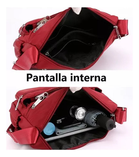 Bolso Diagonal Impermeable Bandolera Mujer Gran Capacidad