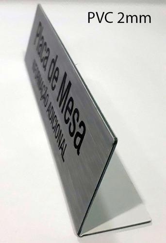 Kit 10 Placas De Mesa Reunião Jurado Personalizada Pvc 2mm