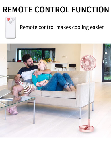 Ventilador De Escritorio Portátil Rosa Con Control Remoto 0 Mm Frecuencia Color De La Estructura Color De Las Aspas Material De Las Aspas 0