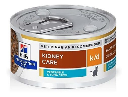 Hill's Prescription Diet K/d Kidney Care Vegetales, Atún Y A