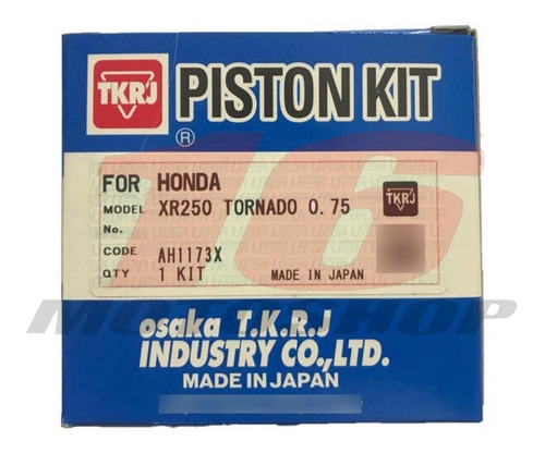 Kit Piston Tkrj Honda Xr Cbx 250 Tornado Twister 0.75 Japon 