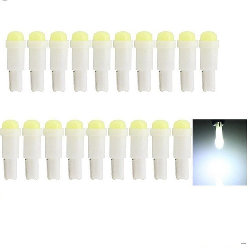 Pack 20 Ampolletas T5 Led Cob 12v Luces Tablero Sinóptico