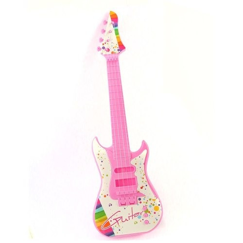 Guitarra De Juguete Para Niña Color Rosada 60x22cm