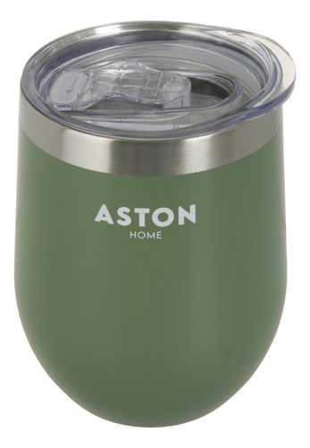 Vaso Jarro Termico Acero Inoxidable 350 Ml Doble Pared Aston Color Verde