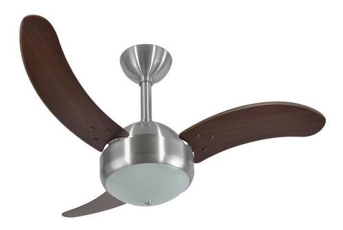 Ventilador De Teto Infinity Max Escovado 3 Pás Mdf Tb 220 V Cor das pás Tabaco Diâmetro 104 cm Frequência 60 220V