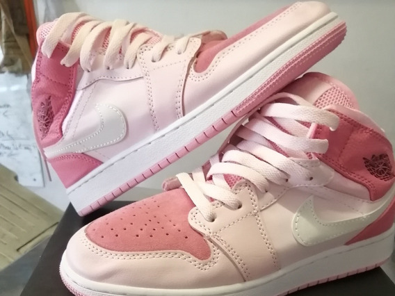 tenis jordan mujer rosas