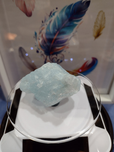 Piedra Natural Aguamarina( Calidad Superior 80 Grs, 6 Cm)