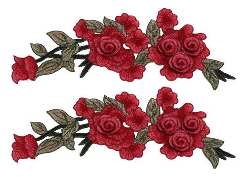 Parches De Costura Bordados A Mano Con Estampado De Flores R