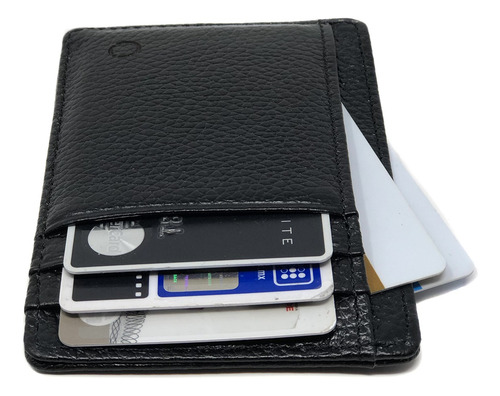 Imagen 4 de 6 de Cartera Tarjetero Piel Genuina Con Rfid Evita Clonaciones