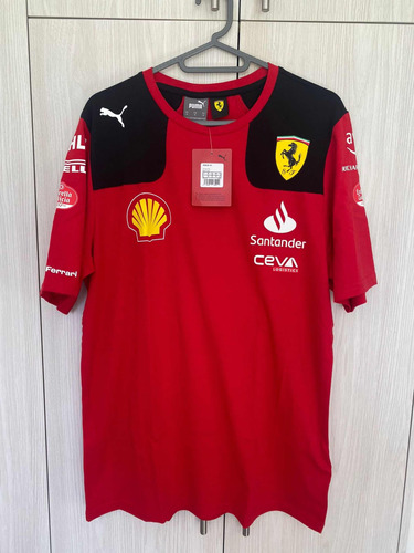 Camiseta Original Fórmula 1 Ferrari Carlos Sainz #55