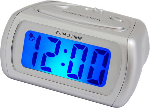 Reloj Despertador Eurotime 1618 Con Luz Y Snooze