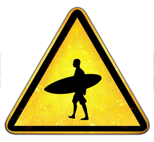 #09 - Cartel 33 X 33 Cm Cuadro Surf Playa Tabla Mar No Chapa