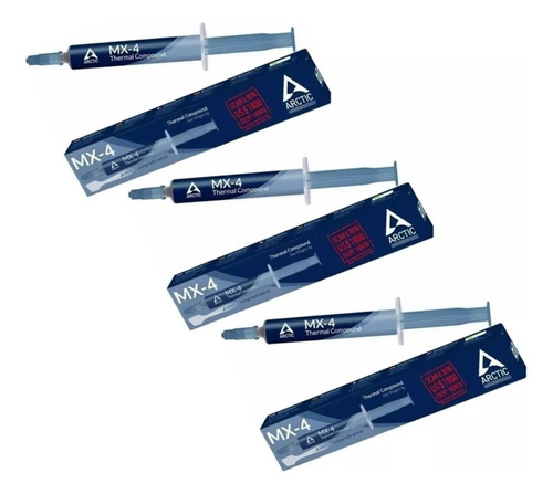 Pack 3 Pasta Térmica Disipadora Arctic Mx-4 4g + Espátula