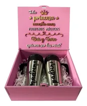 Comprar Caja De Regalo Propuesta Para Padrinos Bautizo Kit Termos
