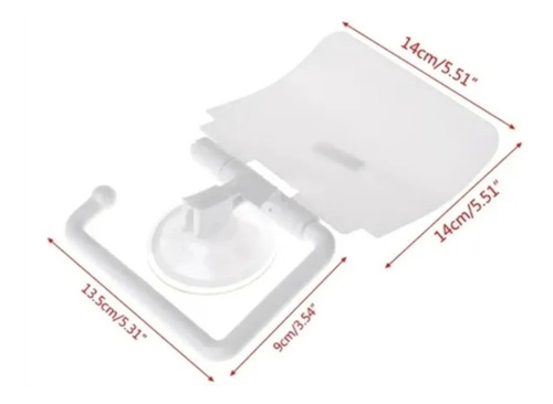 Kit Porta Toalha Saboneteira E Porta Papel Higiênico Plástic