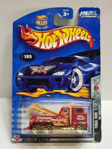 Hot Wheels Camion Grua Rig Wrecker 2002 Malasia En Blister