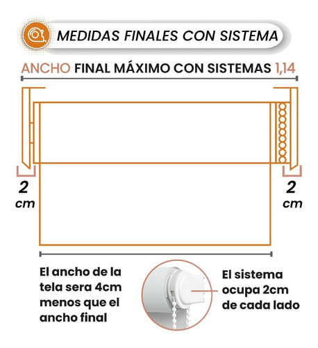 Imagen 6 de 9 de Cortina Roller Blackout 114x160cm Standard Roller Rollerpro
