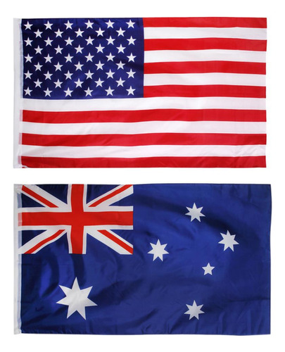 2 Piezas De Estados Ee. Uu. Australia Bandera