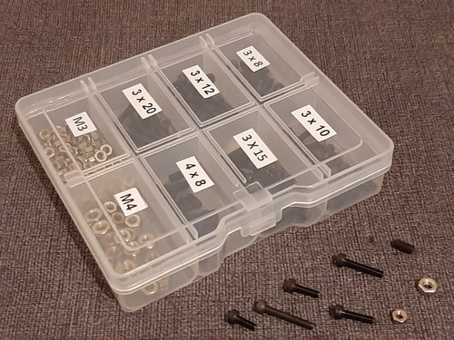 Kit Tornillos Allen C/cilindrica M3 & M4 Pack X 240 Unidades