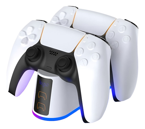 Estación De Carga Mando Joystick Para Control Ps5 Rgb