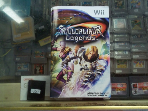 Soul Calibur Legends Nintendo Wii Solo Manual O Instructivo 