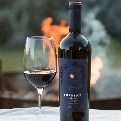 Vino Unánime Gran Tinto Blend + Malbec Mascota Vineyards X2