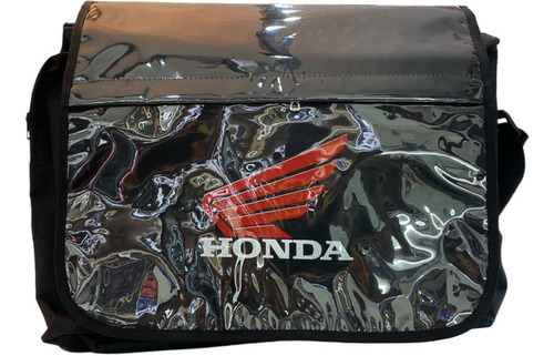 Bolso Morral Fletero Cordura 100%  Impermeable Logo Honda