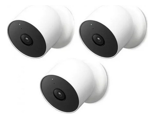 Google Nest Cam Pack De 3 Camaras De Seguridad  Con Bateria