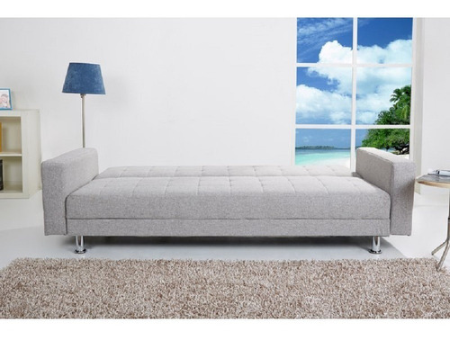 Sofacama Polka Tela Gris