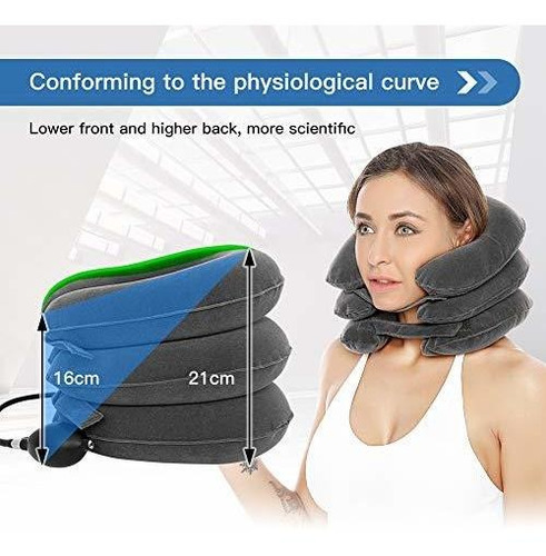 Cervical Del Cuello Dispositivo De Tracción Almohada Infla