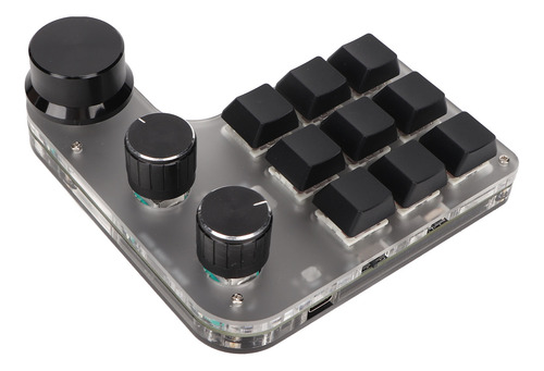 Macro Custom Keypad Mini 9 Keys 3 Knobs Programmable Rgb