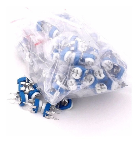 Kit 100 Potenciometros Standar Trimpot Valores Variados