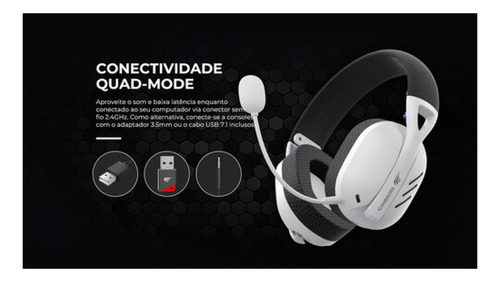 Fone De Ouvido Havit Fuxi-h3 Cabo 3,5mm Preto E Branco