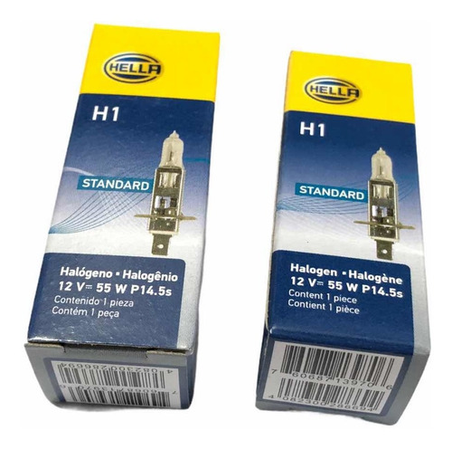 Set ( 2 ) Bulbos Hella H1 12v 55w Focos H1 Faros Lupa Niebla