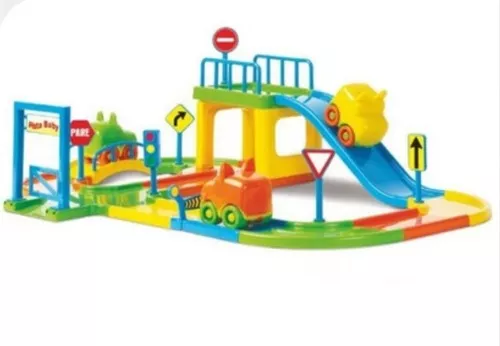 Pista De Carrinhos Brinquedo Corrida Infantil + 2 Carrinhos