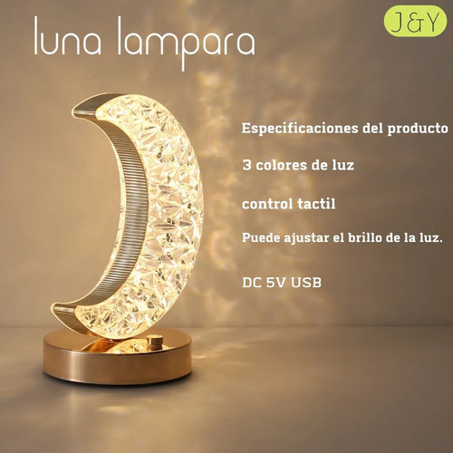 Lámpara De Mesa Led Moon, Decoración Infantil, Luz Nocturna