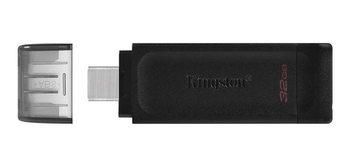 Imagen 2 de 3 de Pendrive Kingston DataTraveler 70 DT70 32GB 3.2 Gen 1 negro