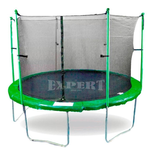 Cama elástica Expert Kids Reforzada CME001183 con diámetro de 1.83 m, color del cobertor de resortes verde y lona negra