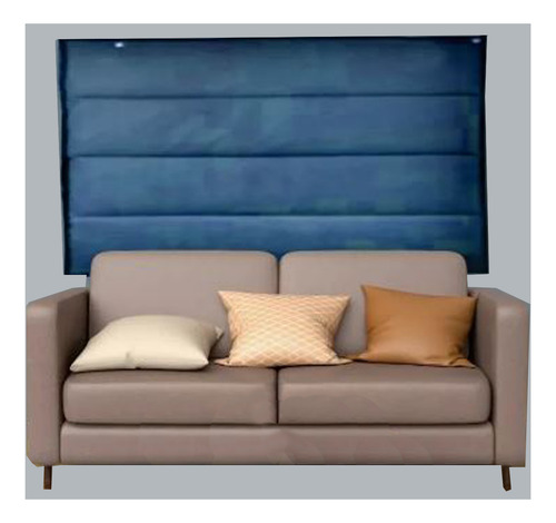 Cortina Termo Acústica Blackout Confort 1,00x1,20 Azul Royal