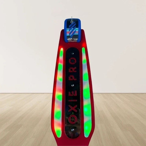 Scooter Para Niñas Musical Luces Casco Rodilleras Y Coderas