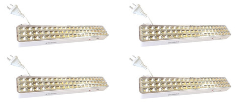 Pack X4 Luz Emergencia 60 Leds 8w 8 Horas Recargable 220v