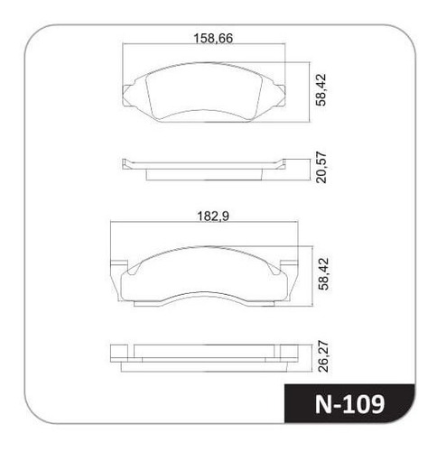 Jgo De Pastillas De Freno Cobreq Ford F-150 Pick-up  75  93