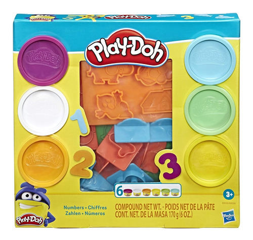 Massinha Play Doh Fundamentals Molde De Numeros Hasbro E8533