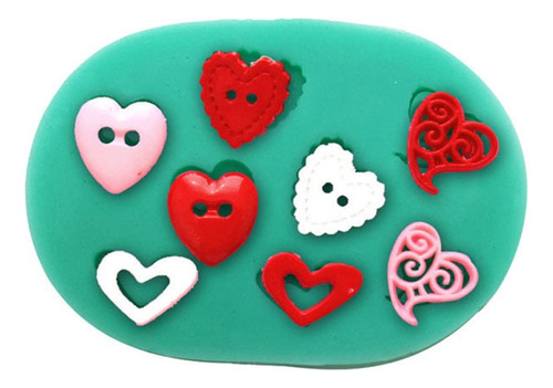 Molde Para Fondant Valentine's Day Elements Sugarcraft Choco