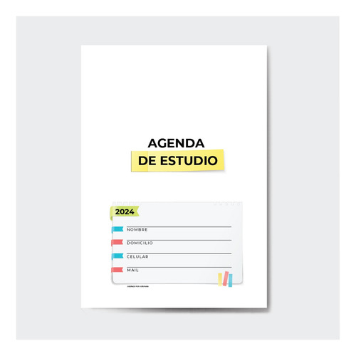 Interior Agenda Estudiantes Color Archivo' Pdf Imprimible