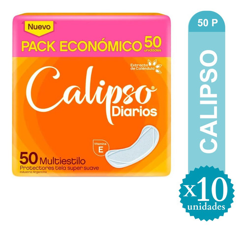 Protectores Diarios Calipso Multiestilo X 50u Caja X10u - Ma