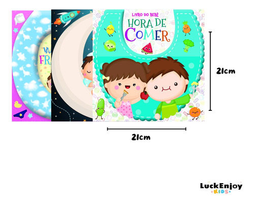 Kit Livro Do Bebê Hora De Comer, Hora De Dormir E Vamos Tirar A Fraldinha?, Conjunto Completo De Livrinhos Para Ajudar O Seu Bebê A Se Desenvolver