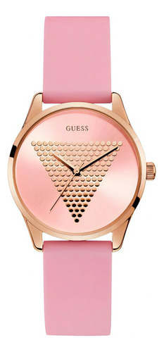 Reloj Guess Mini Imprint Dama W1227l4 Rosa Color Del Fondo Rosa Color De La Correa Rosa Color Del Bisel Oro/rosa